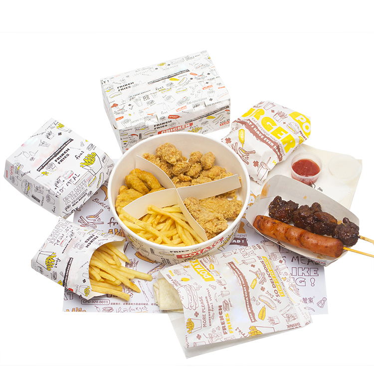 Fried chicken paper container