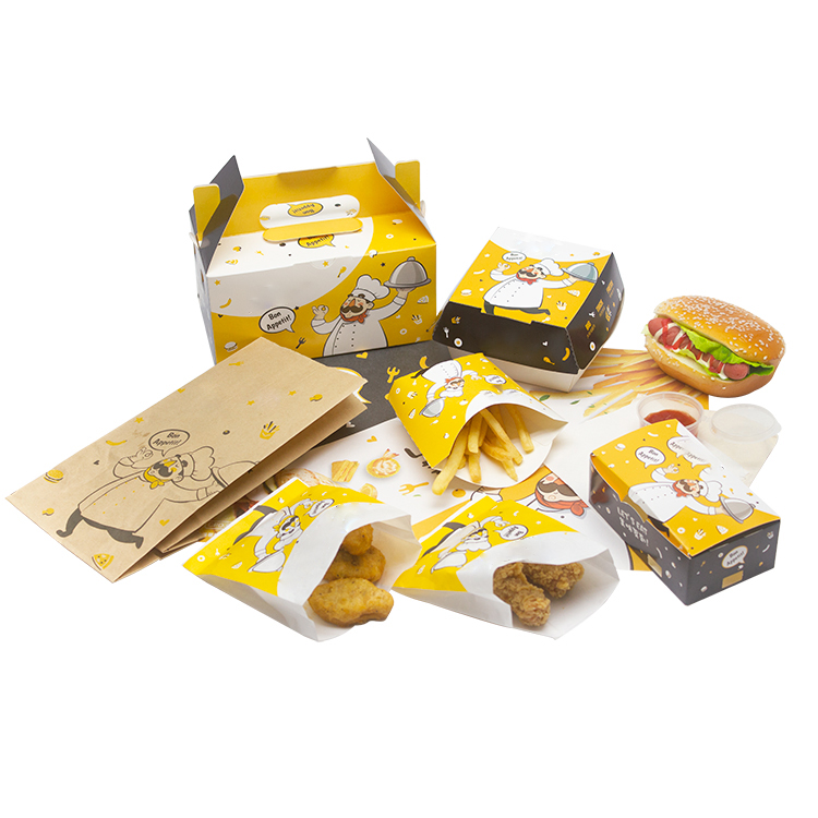 Takeaway paper food box