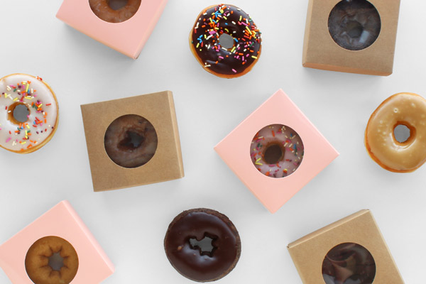 Bakery Donut Box with Window