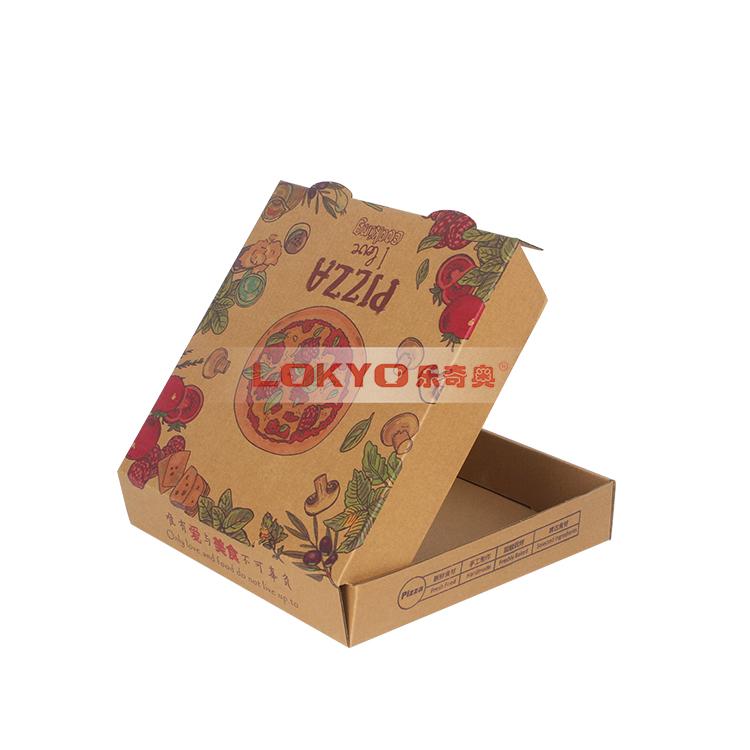 kraft paper pizza box