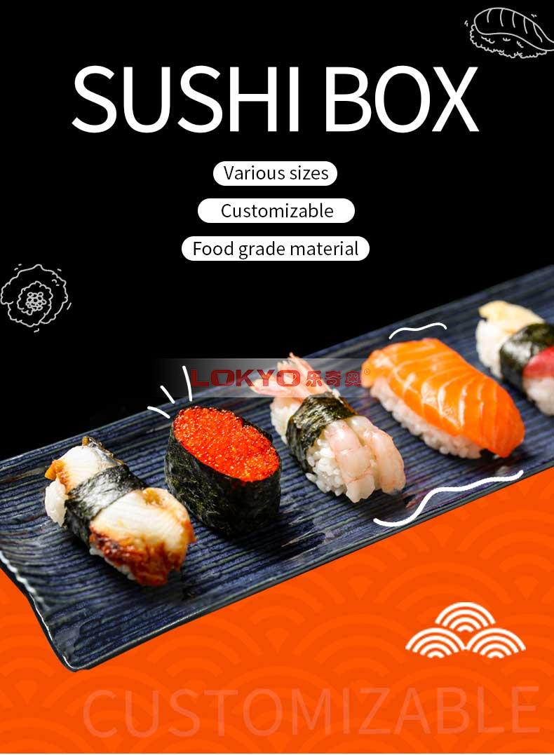 Disposable sushi containers food box