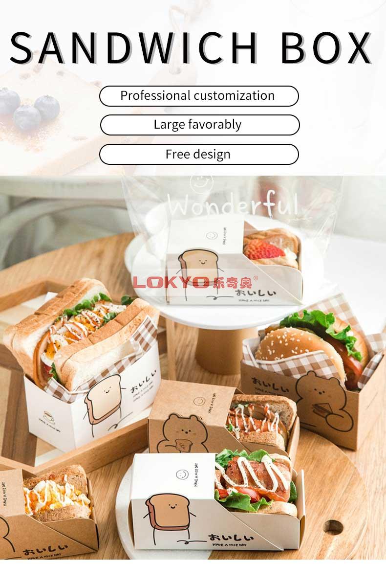 Sandwich holding bread tray