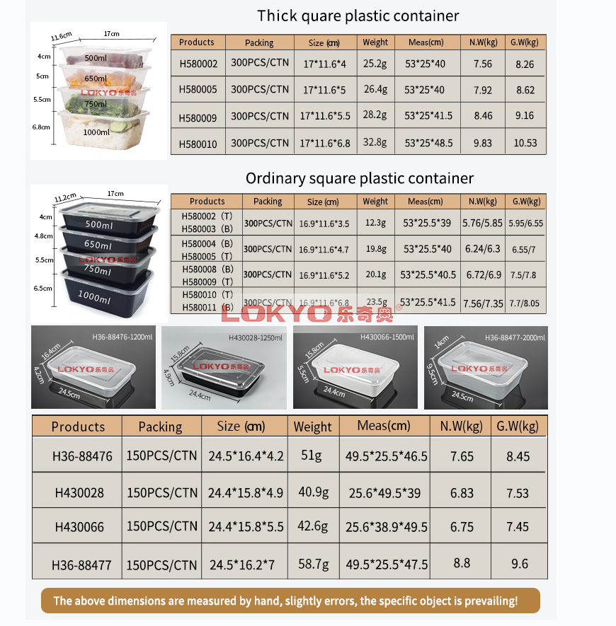 Disposable meal prep food box