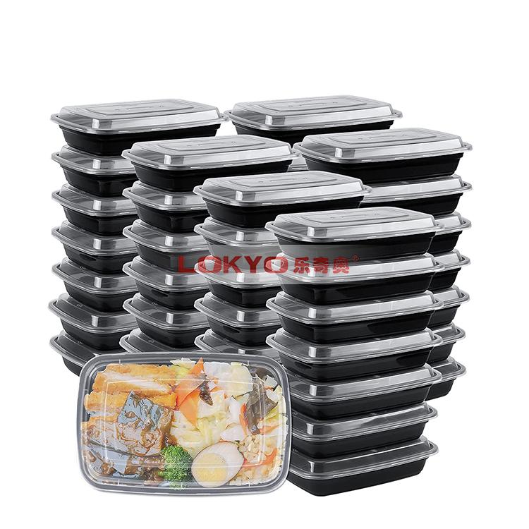 Reusable plastic bento lunch box