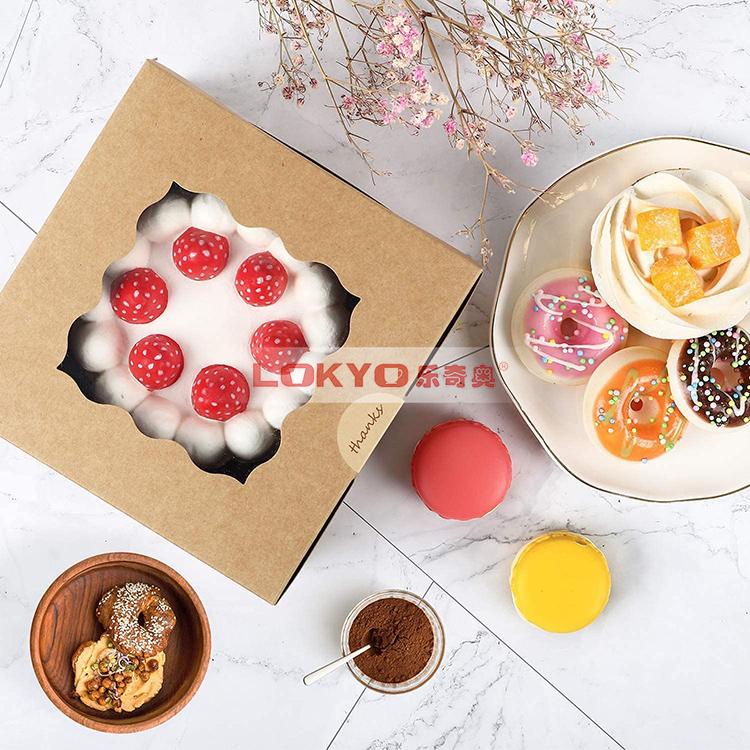 Kraft paper bakery dessert box 