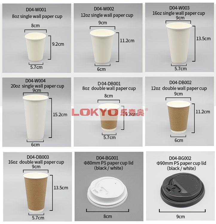 Recycleable single wall paper cup