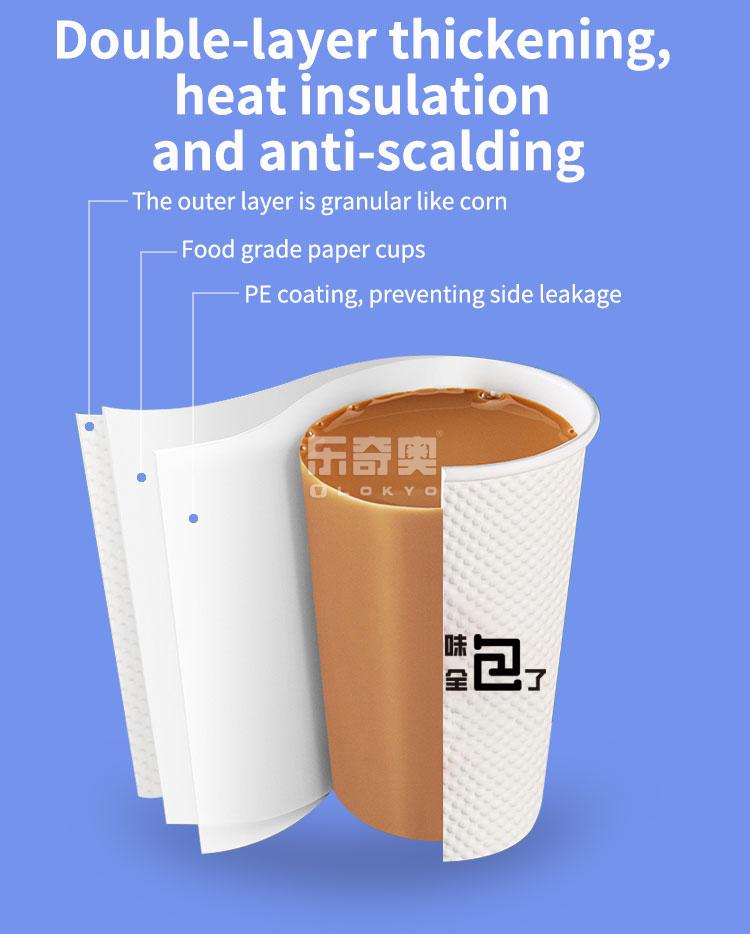Coffee paper cup with lids