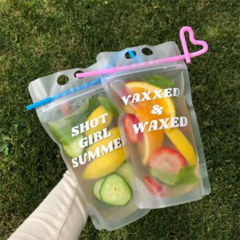 Transparent disposable beverage bags