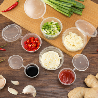 Disposable Condiment Cups with Lids