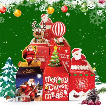 Holiday paper goody boxes