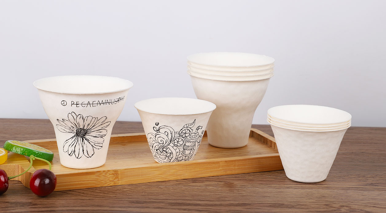 Neue Mode ---- Biologisch abbaubarer Zellstoff-DIY-Eisbecher