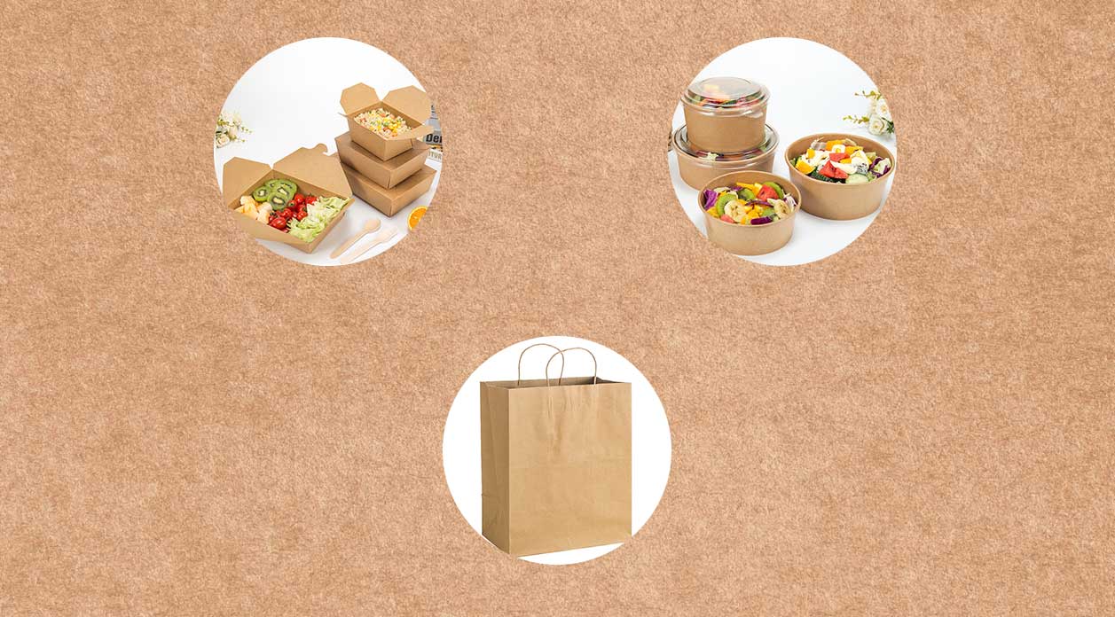 Beliebte Take-out-Verpackungen aus Kraftpapier